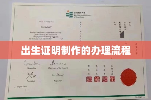 南丰出生证明制作的办理流程